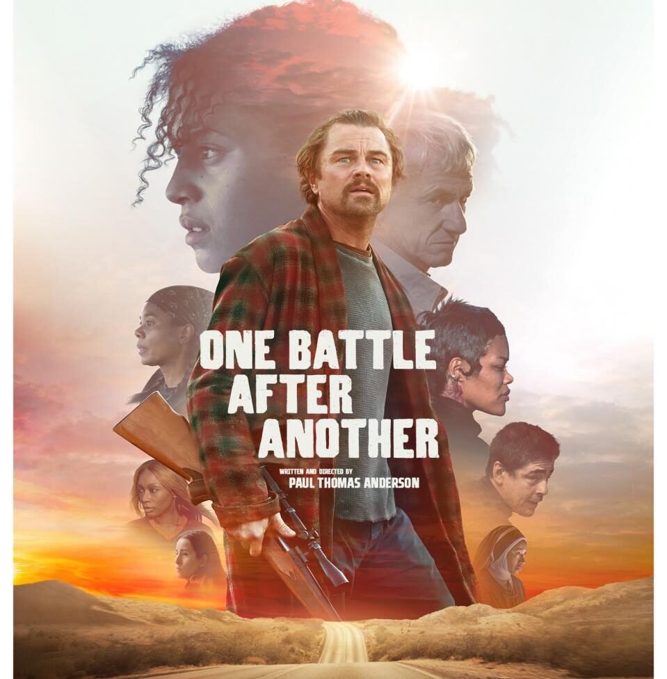 Póster de la película Una Batalla Tras Otra con Michael Bauman.